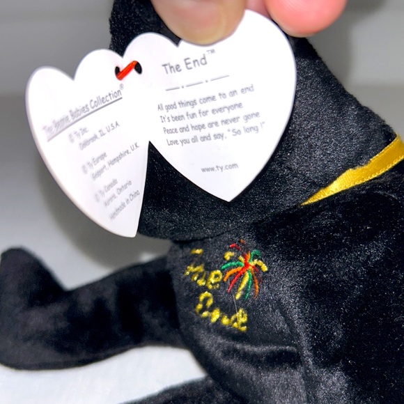 The End Bear Beanie Baby - Picture 5 of 9